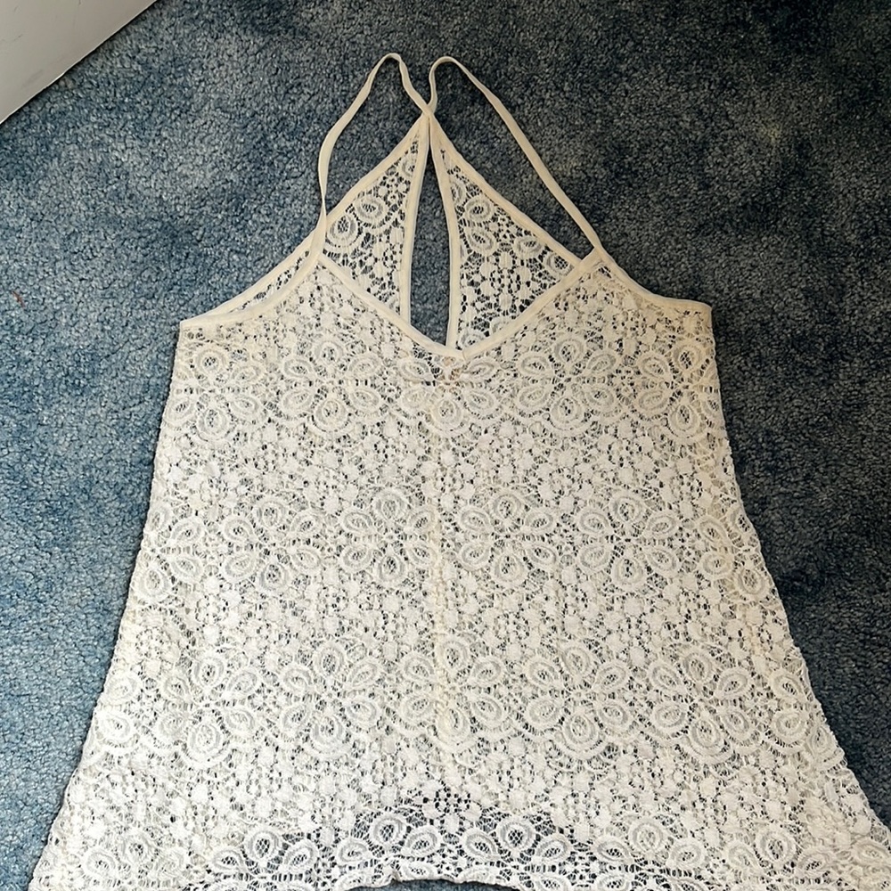 Flowy Lace Hollister tank top